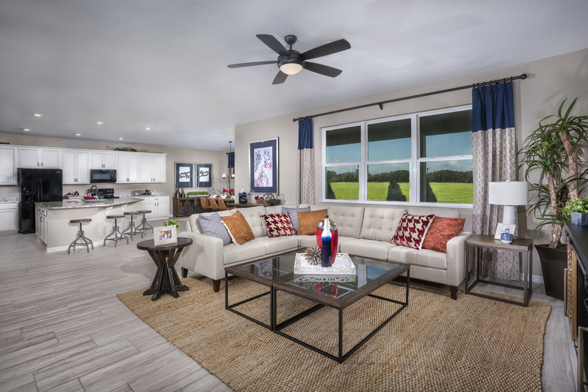 New Homes in Minneola, FL - The Reserve at Lake Ridge II Plan 3203 Great Room