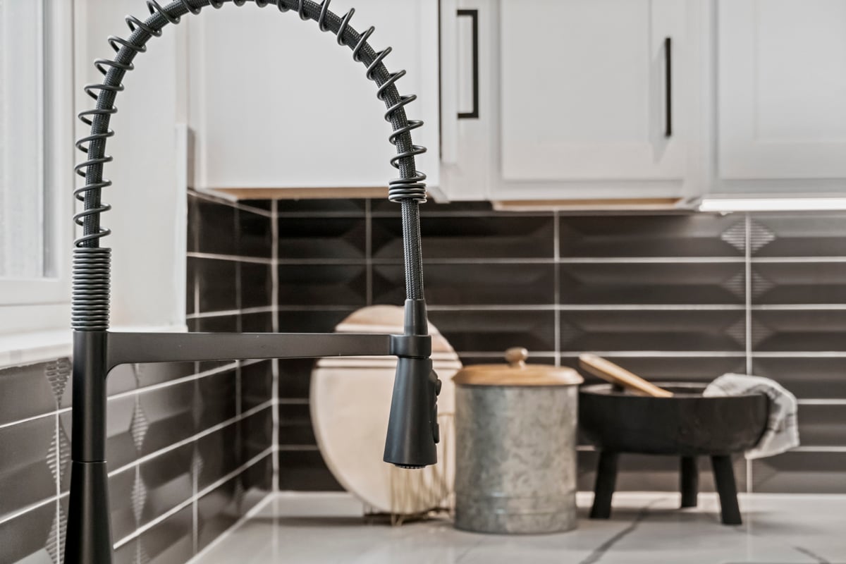 Moen® matte black faucet