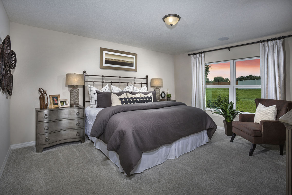 New Homes in Mascotte, FL - The Gardens at Lake Jackson Ridge II Plan 1707 Primary Bedroom