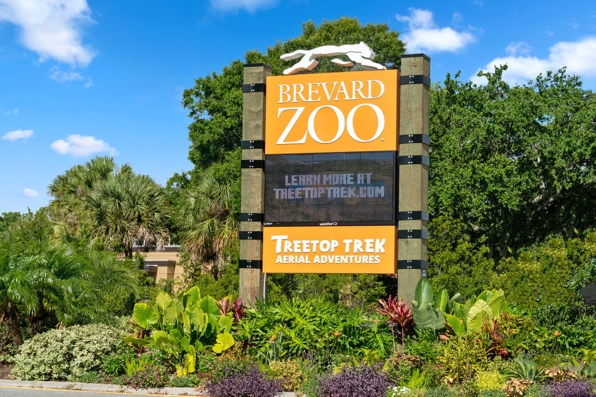 Just a short drive to Brevard Zoo