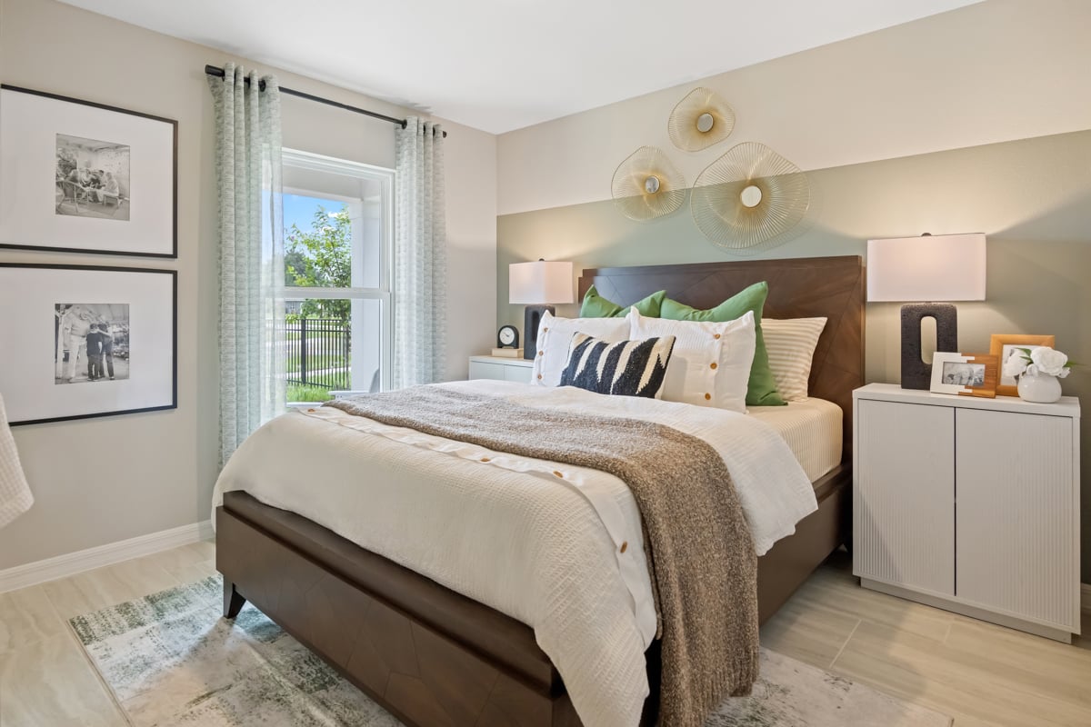 Spacious secondary bedrooms