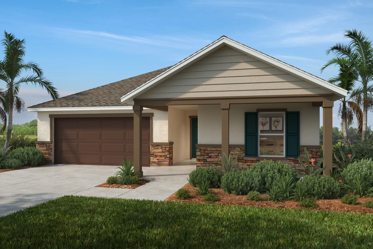Exterior F with optional stone
