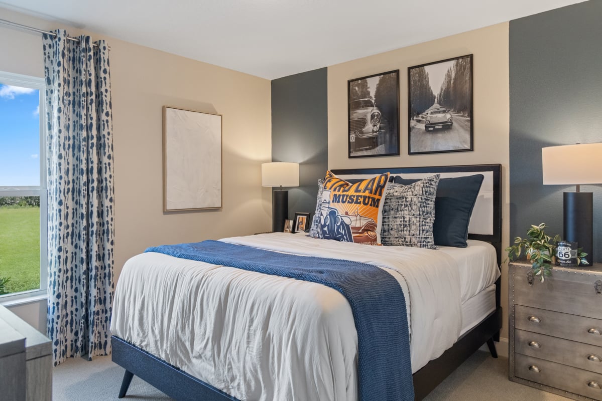Spacious secondary bedrooms