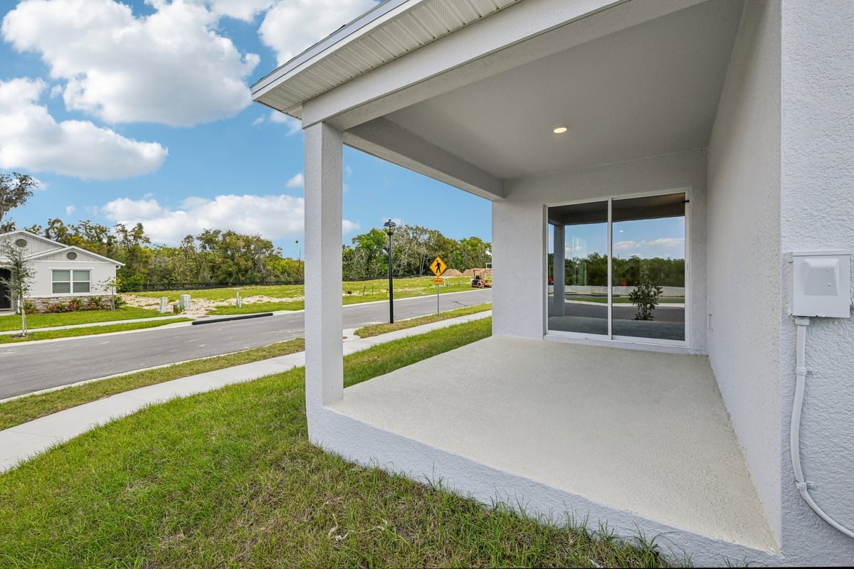 Covered patio