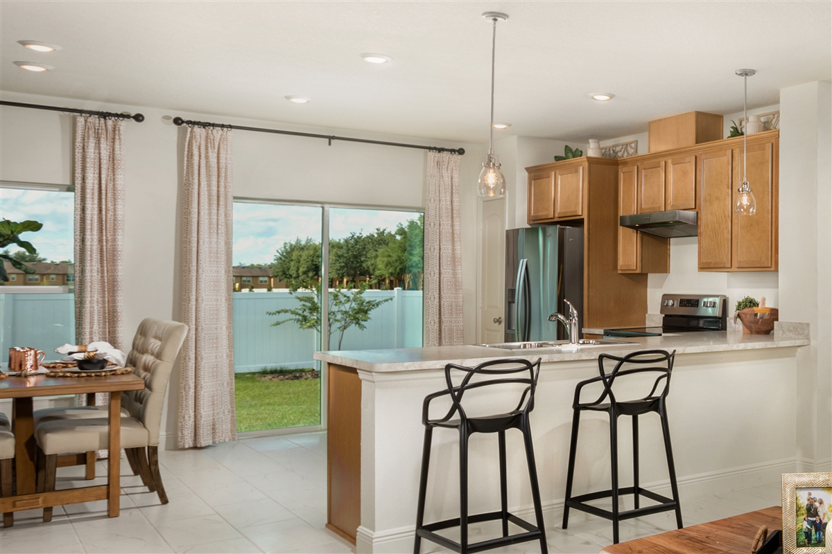 New Homes in Davenport, FL - Mirabella Townhomes Plan 1371 Kitchen
