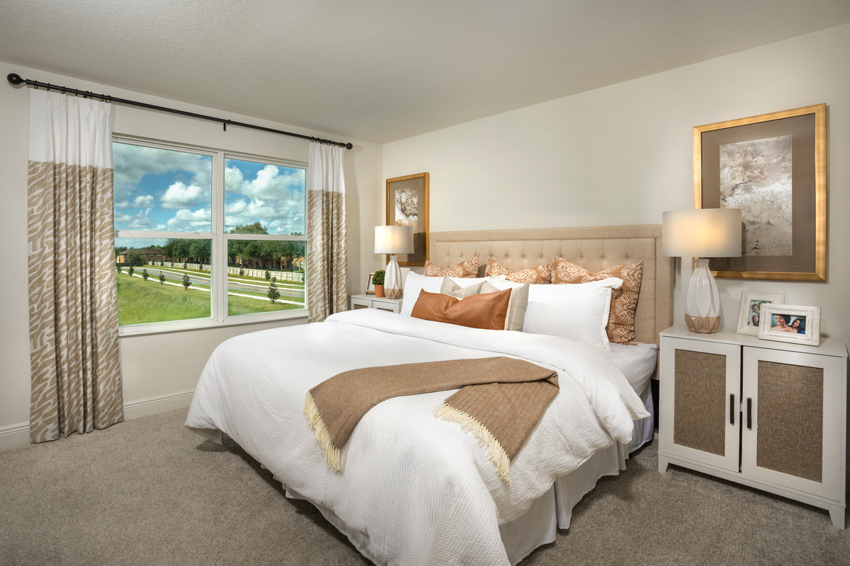 New Homes in Davenport, FL - Mirabella Townhomes Plan 1371 Primary Bedroom