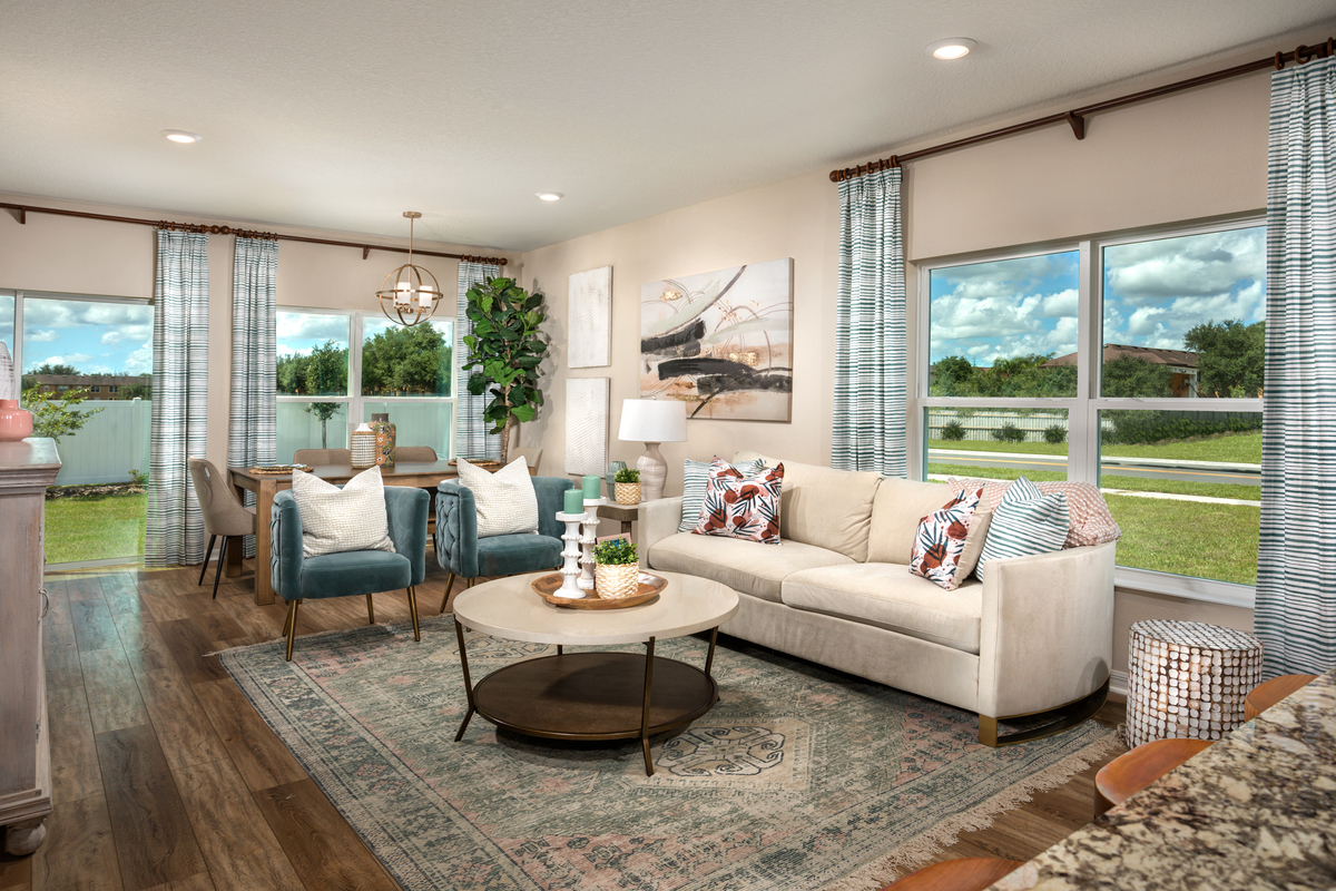 New Homes in Davenport, FL - Mirabella Townhomes Plan 1434 Great Room
