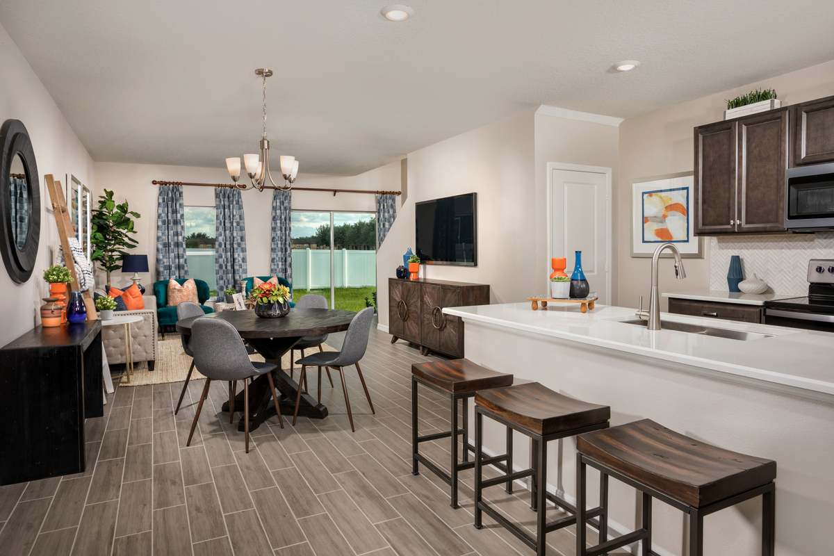 New Homes in Davenport, FL - Mirabella Townhomes Plan 1505 Great Room