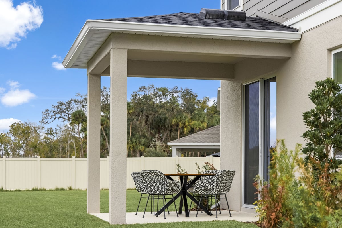 Covered patio