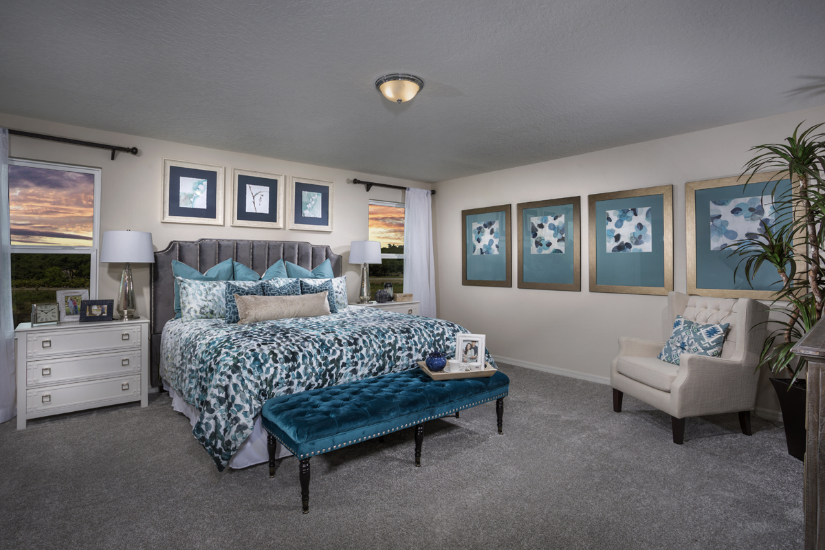 New Homes in Auburndale, FL - Hickory Ranch Plan 2107 Primary Bedroom