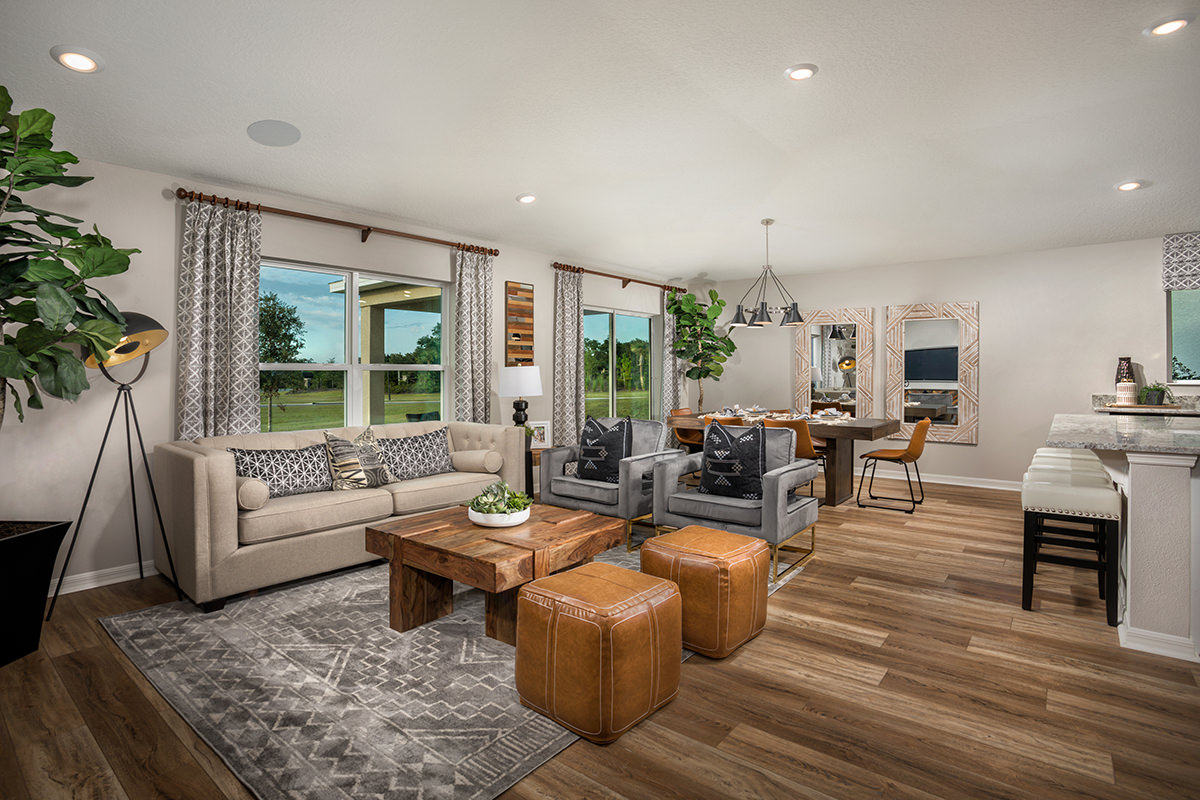 New Homes in Minneola, FL - The Reserve at Lake Ridge II Plan 1707 Great Room