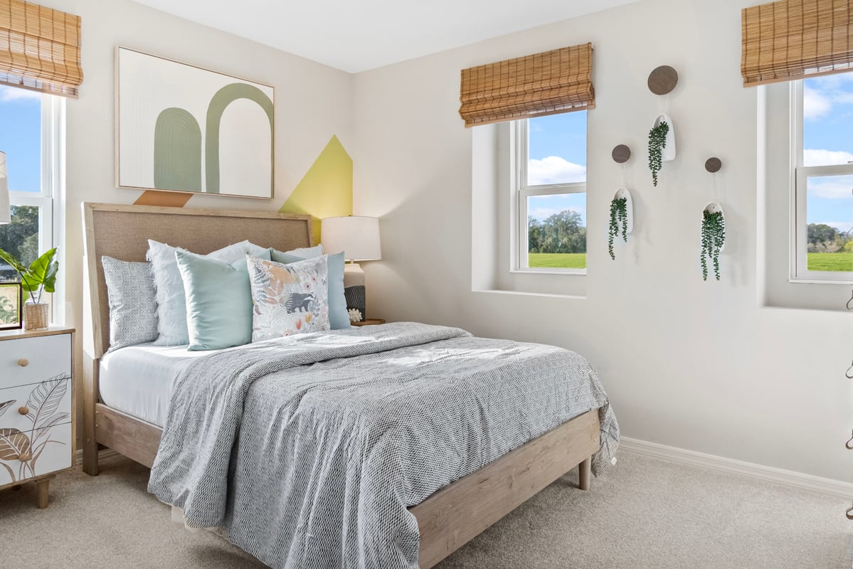 Spacious secondary bedrooms