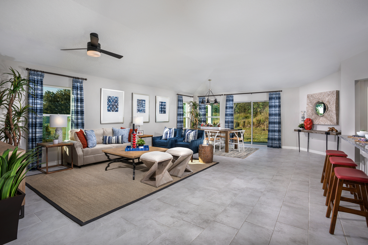 New Homes in Haines City, FL - Summerlin Groves Plan 1989 Great Room 