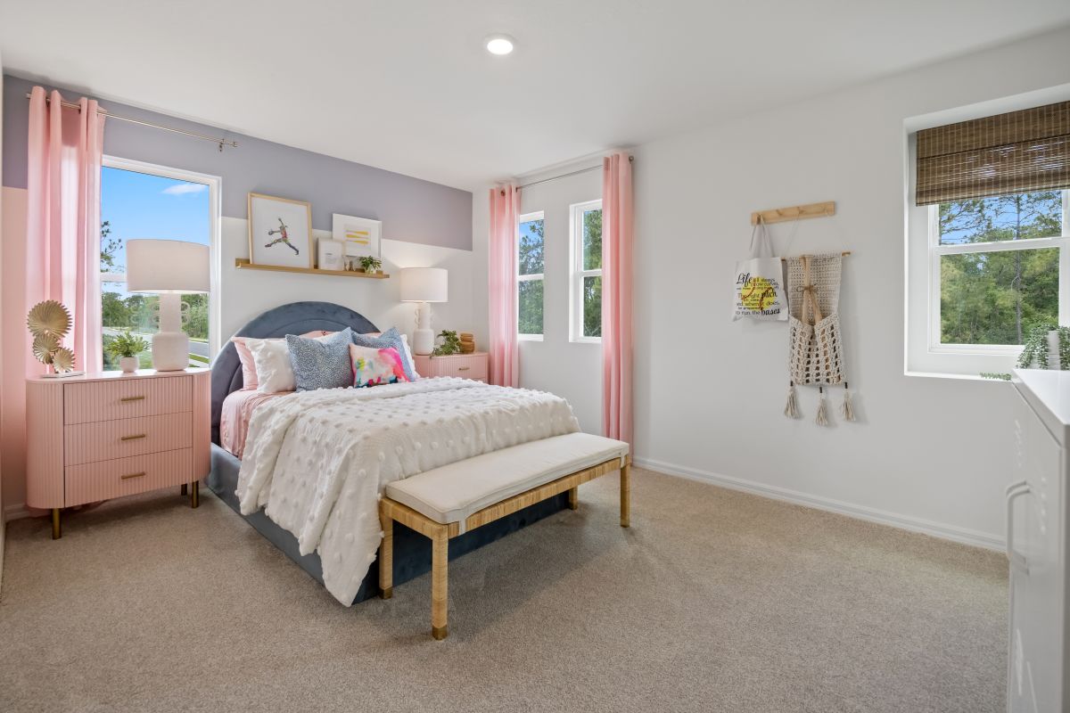 Spacious secondary bedrooms