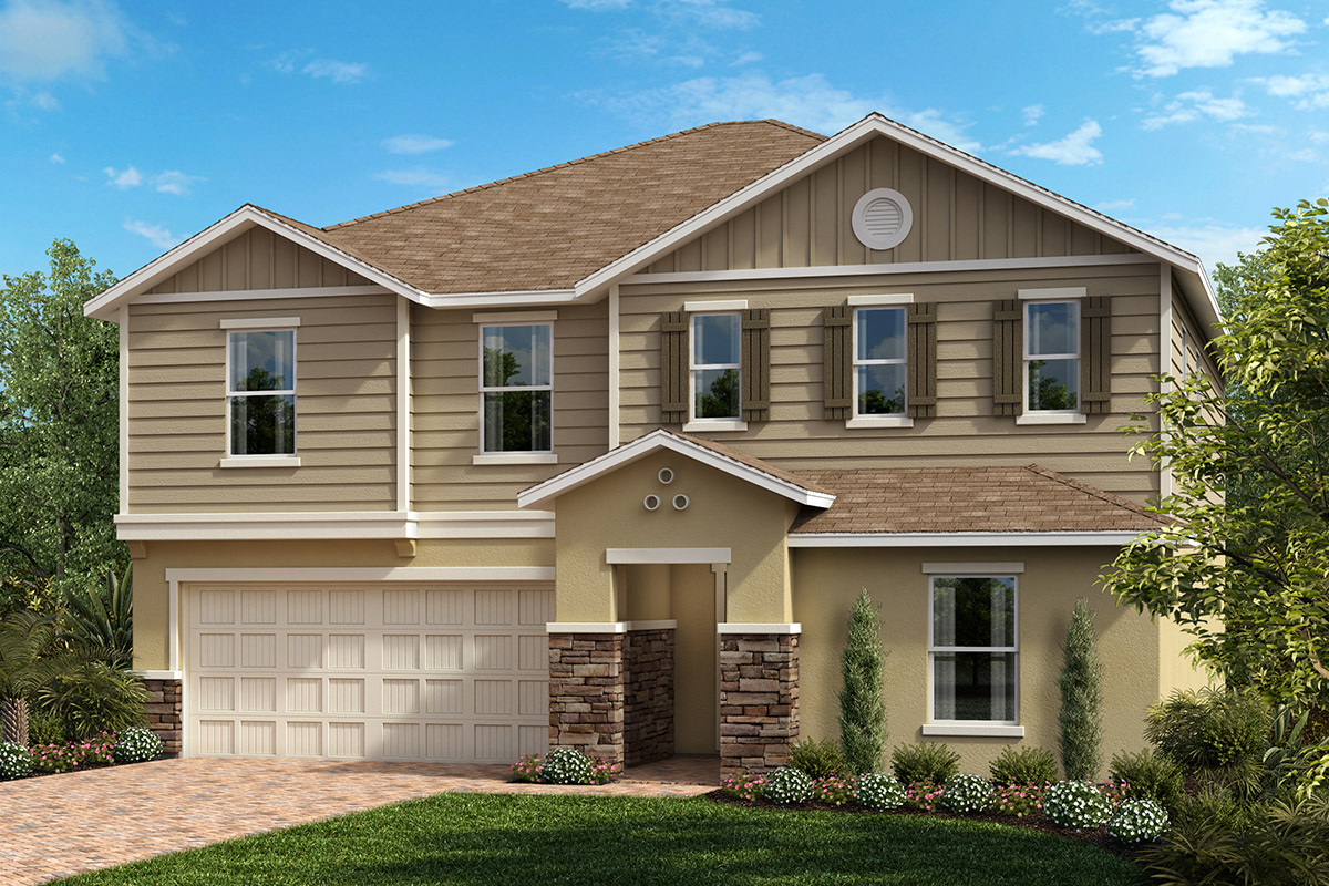 Plan 2566 Elevation G with Optional Stone