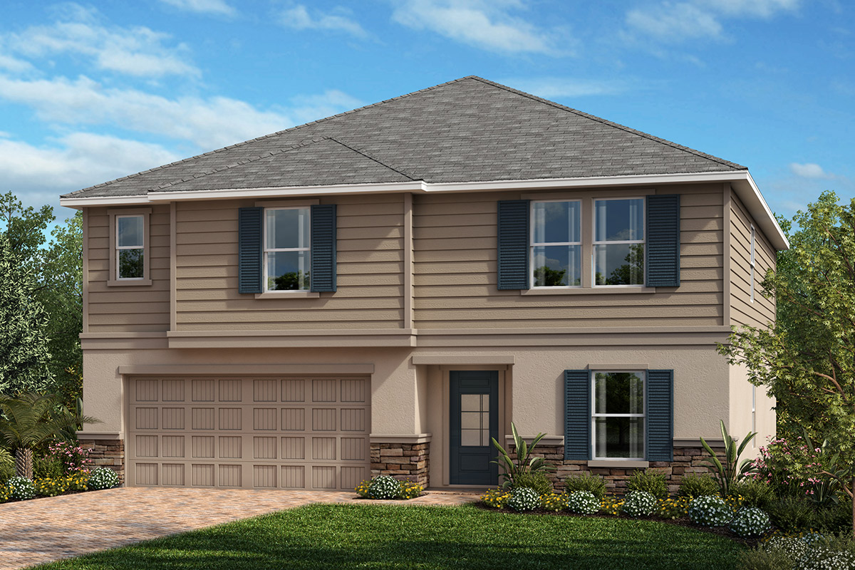 Exterior E with optional stone
