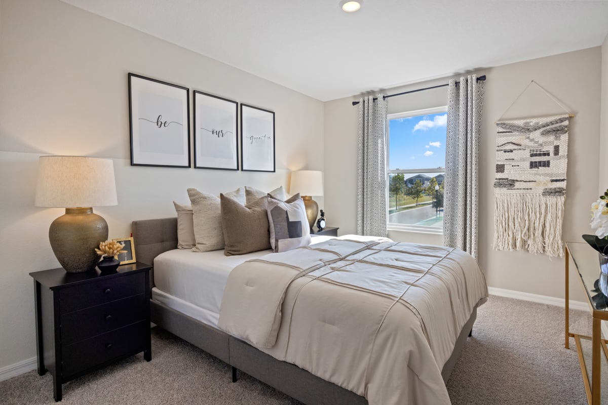 Spacious secondary bedrooms