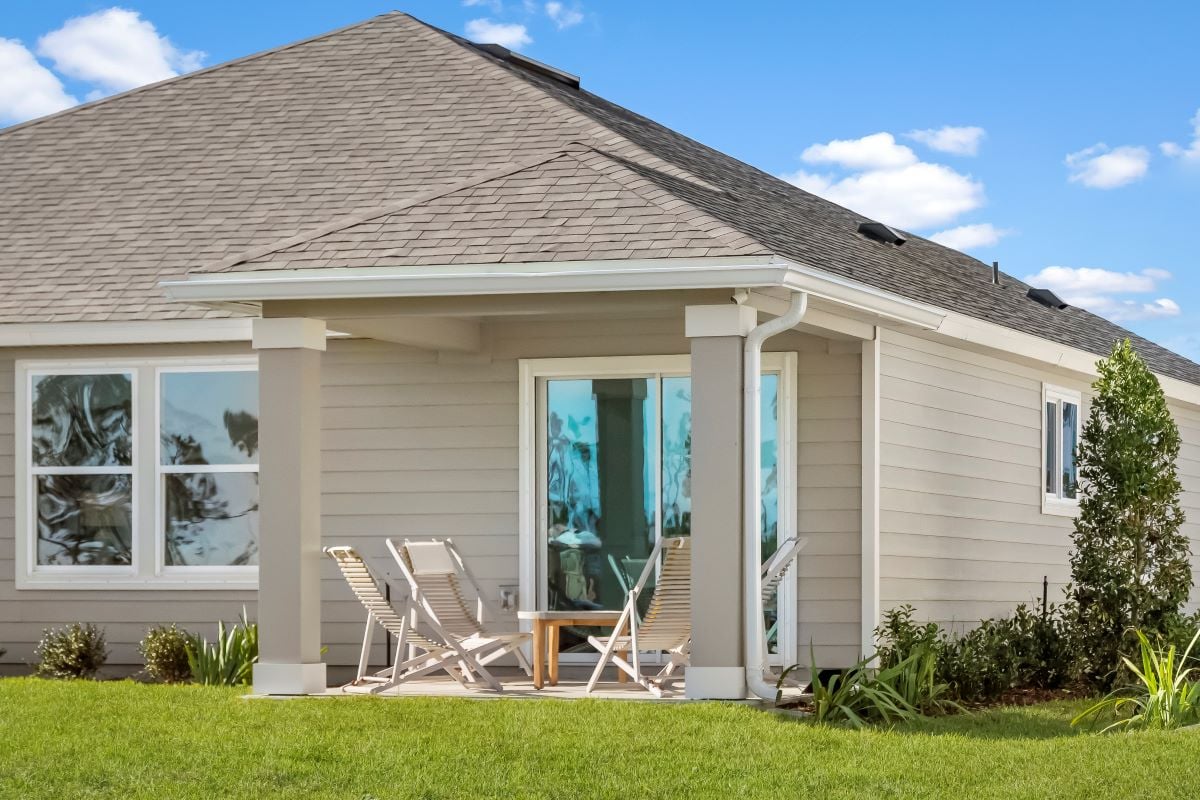 Covered patio