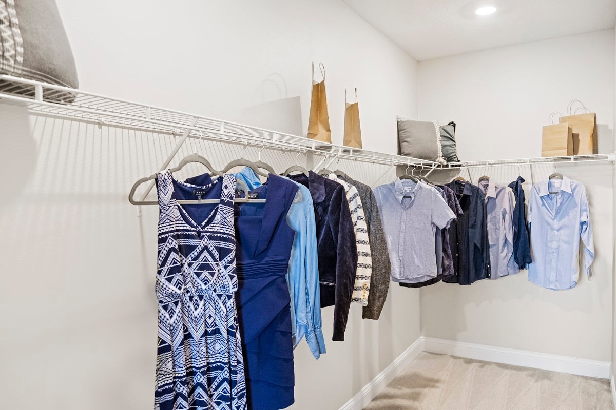 Spacious walk-in closet