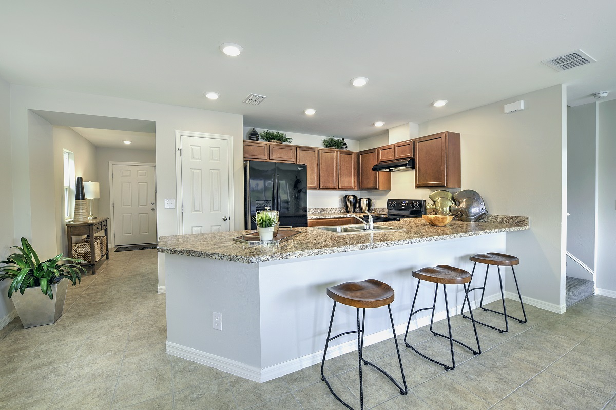 New Homes in North Fort Myers, FL - Bayshore Commons Plan 1502 Kitchen