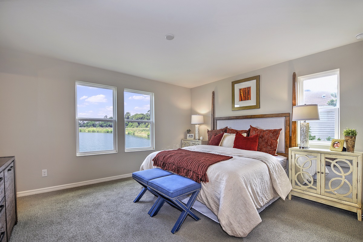 New Homes in North Fort Myers, FL - Bayshore Commons Plan 1502 Primary Bedroom