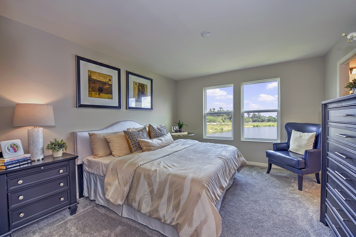 New Homes in North Fort Myers, FL - Bayshore Commons Plan 1286 Primary Bedroom