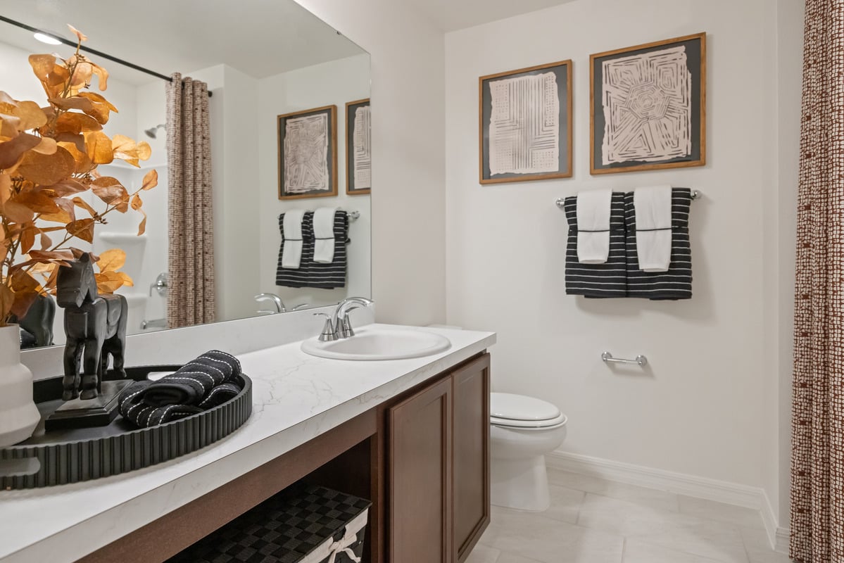 Laminate countertops at bath 2