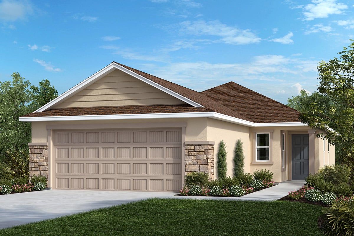 Exterior F with optional stone