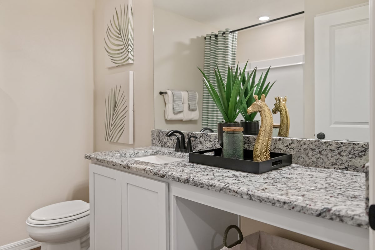 Granite countertops at bath 2