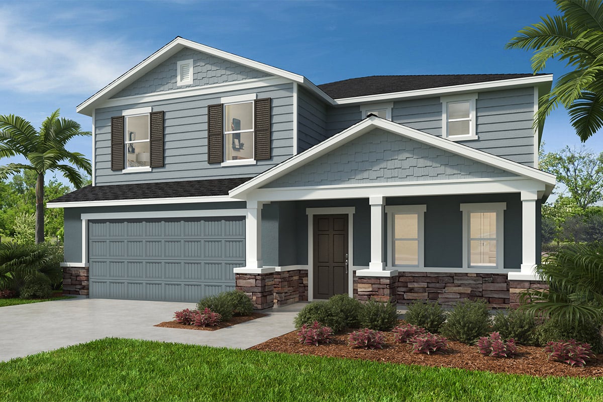 Exterior H with optional stone