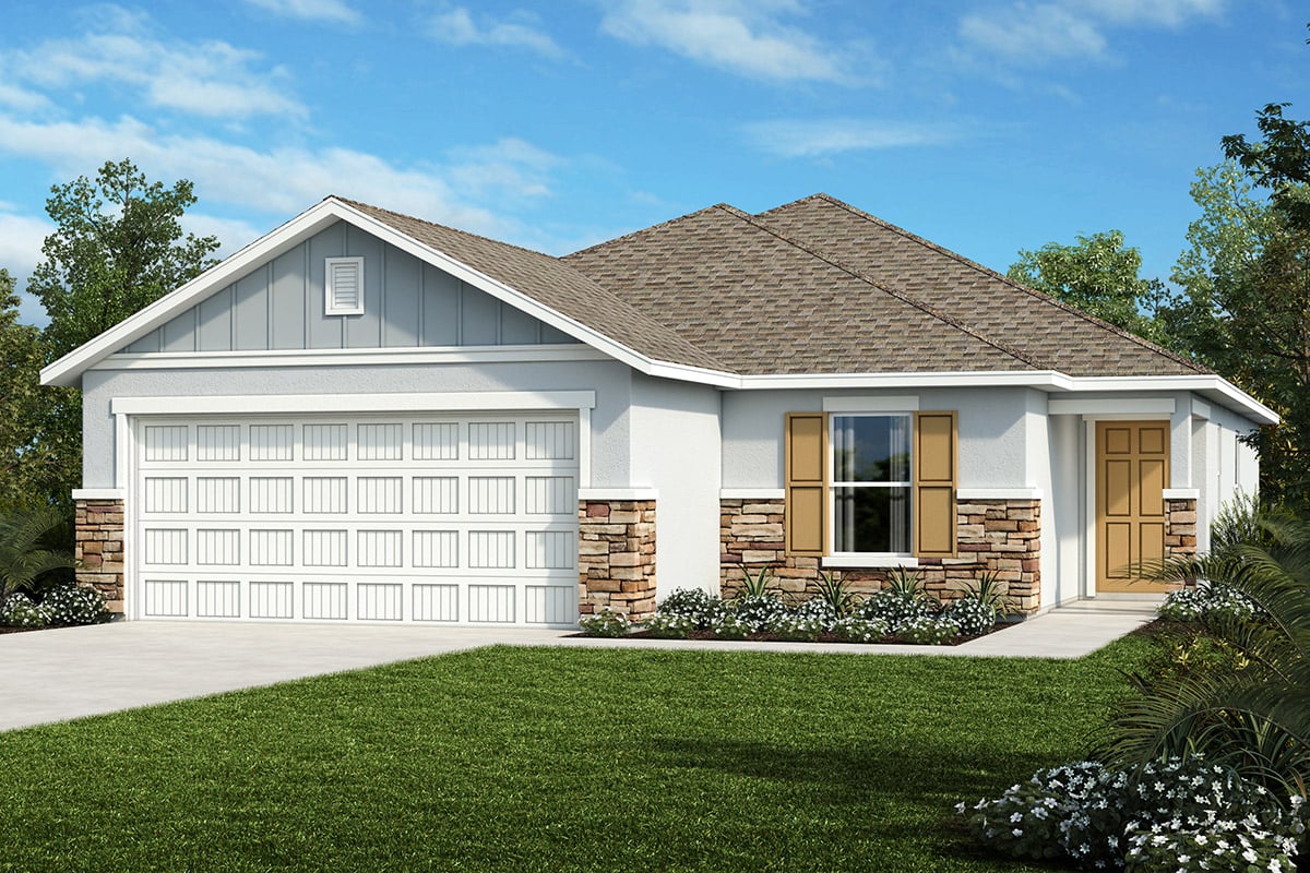 Exterior F with optional stone