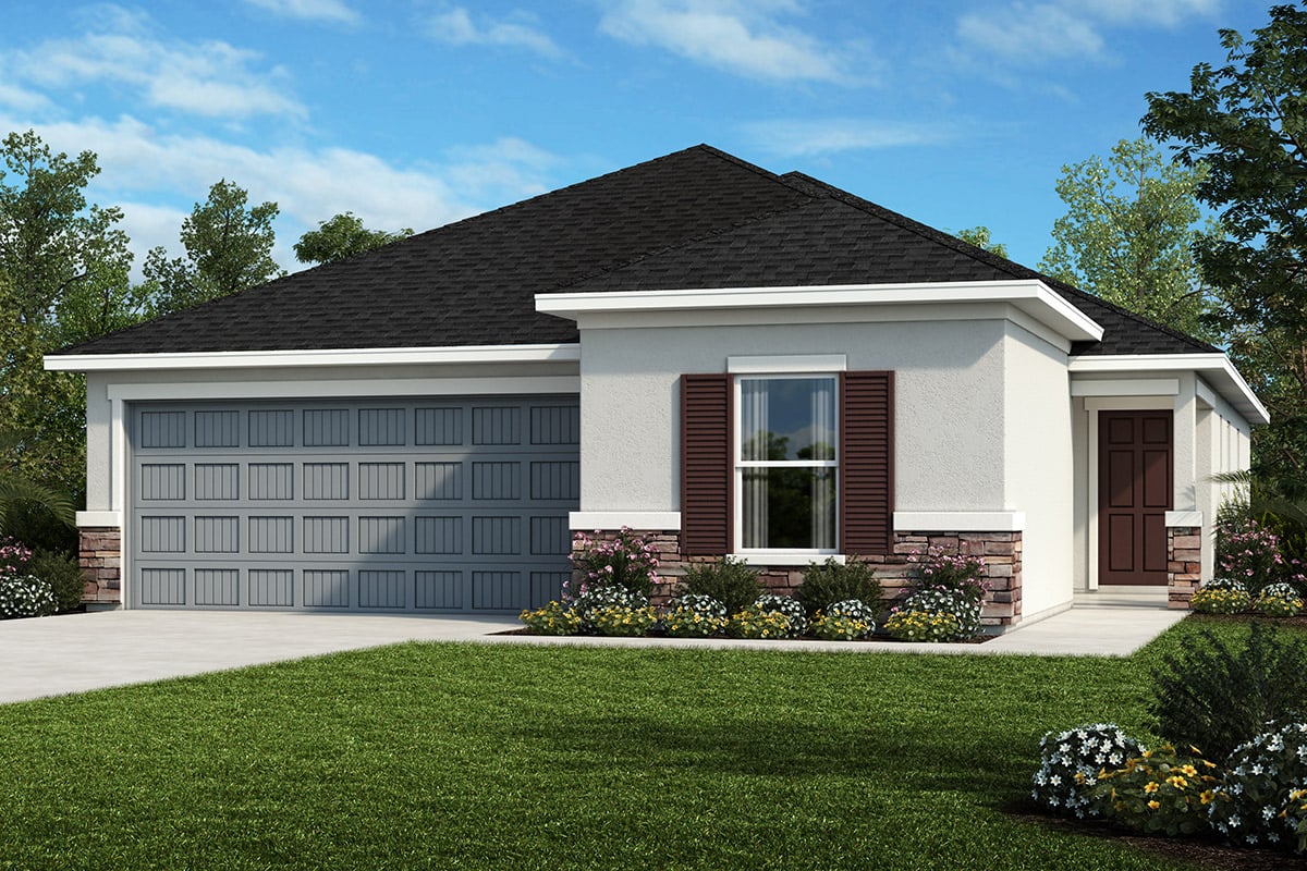 Exterior A with optional stone