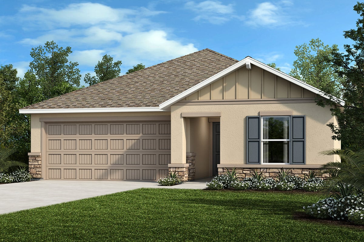 Exterior F with optional stone