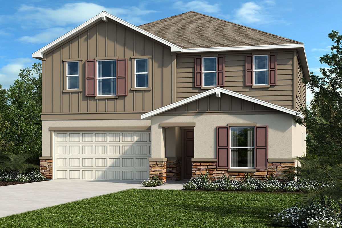 Exterior F with optional stone