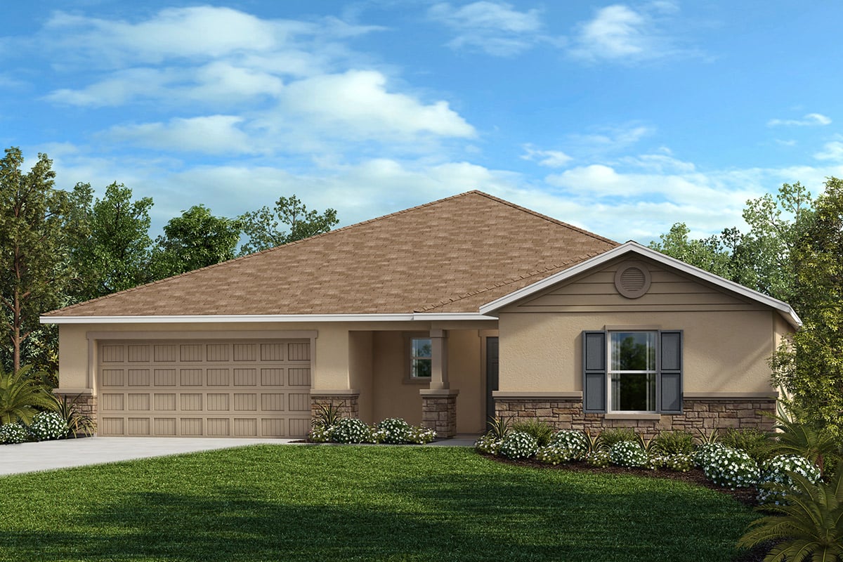 Exterior F with optional stone