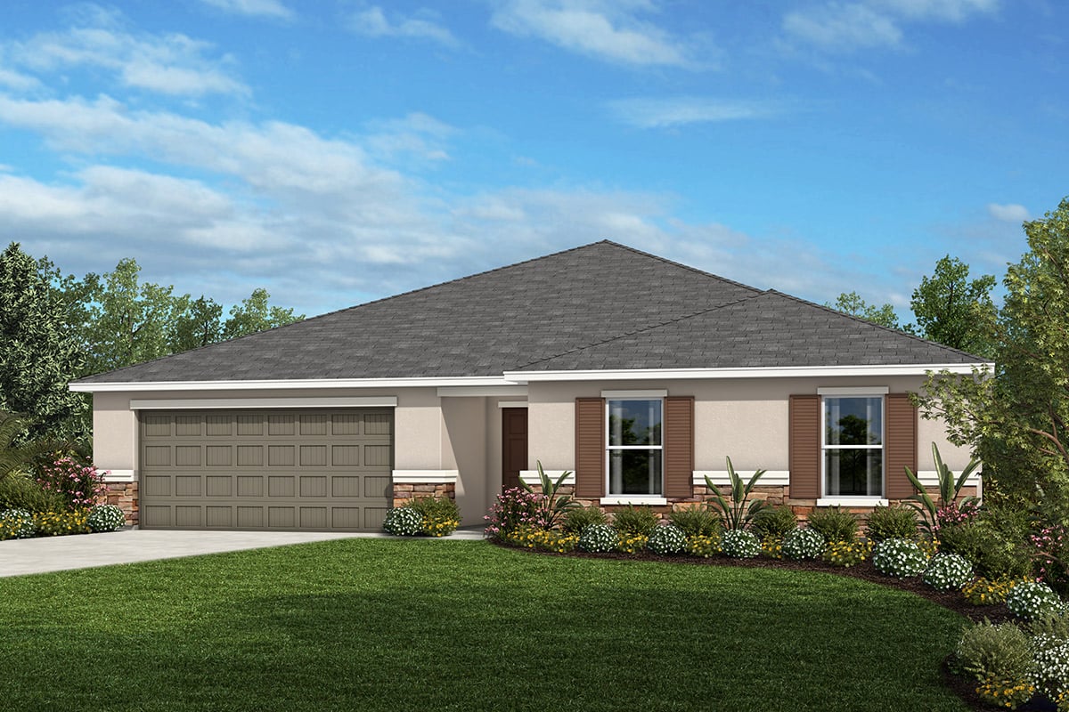 Exterior A with optional stone