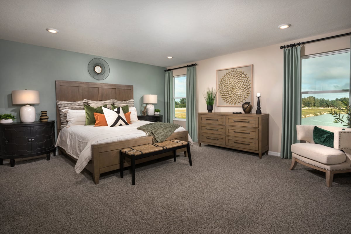 New Homes in Palmetto, FL - Heron Bay Plan 2107 Primary Bedroom 