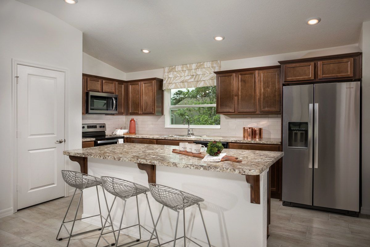 KB model home kitchen in Zephyrhills, FL