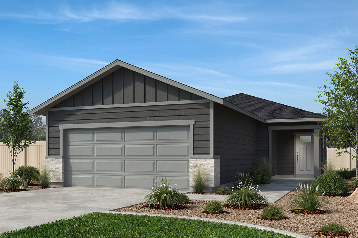 Exterior A with optional masonry