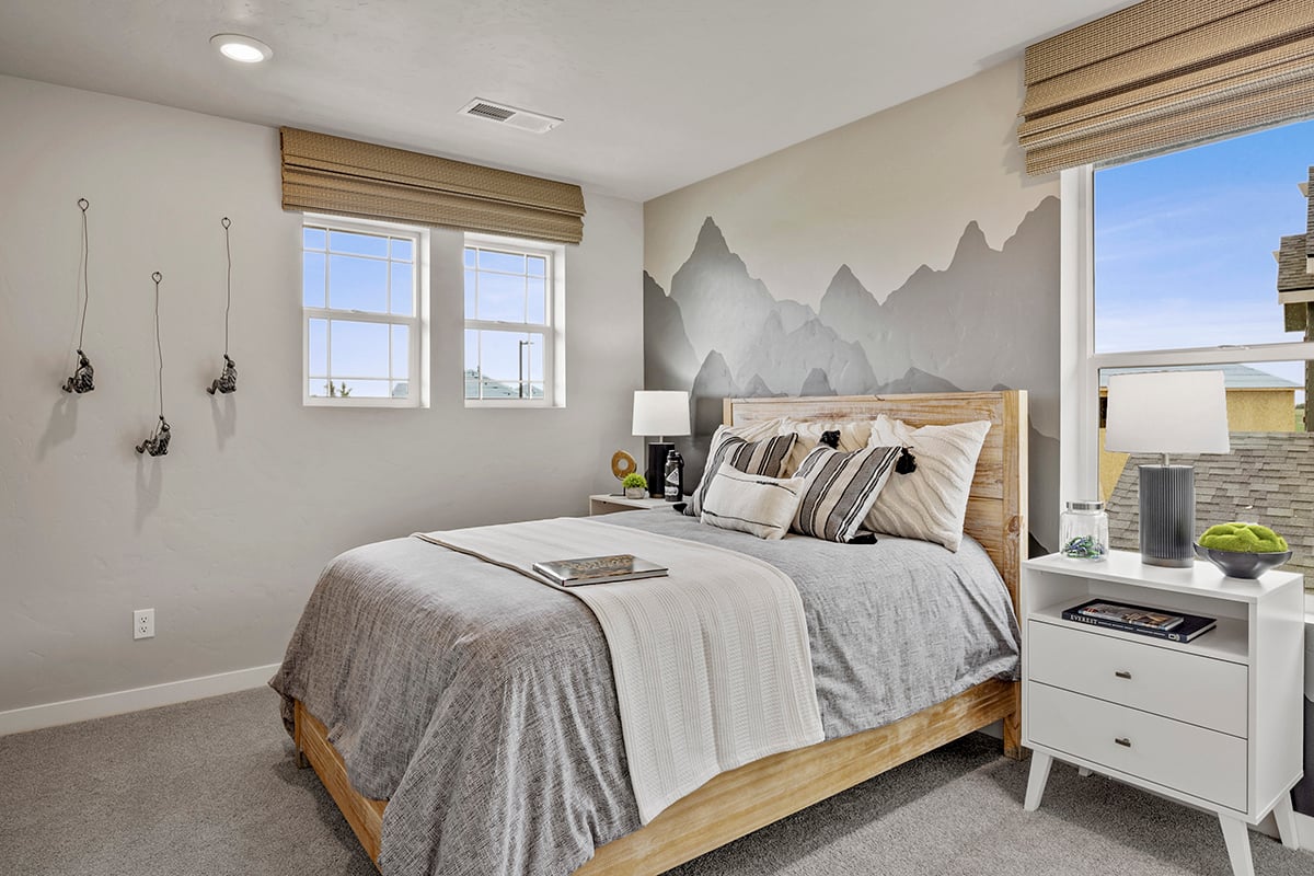 Spacious secondary bedrooms