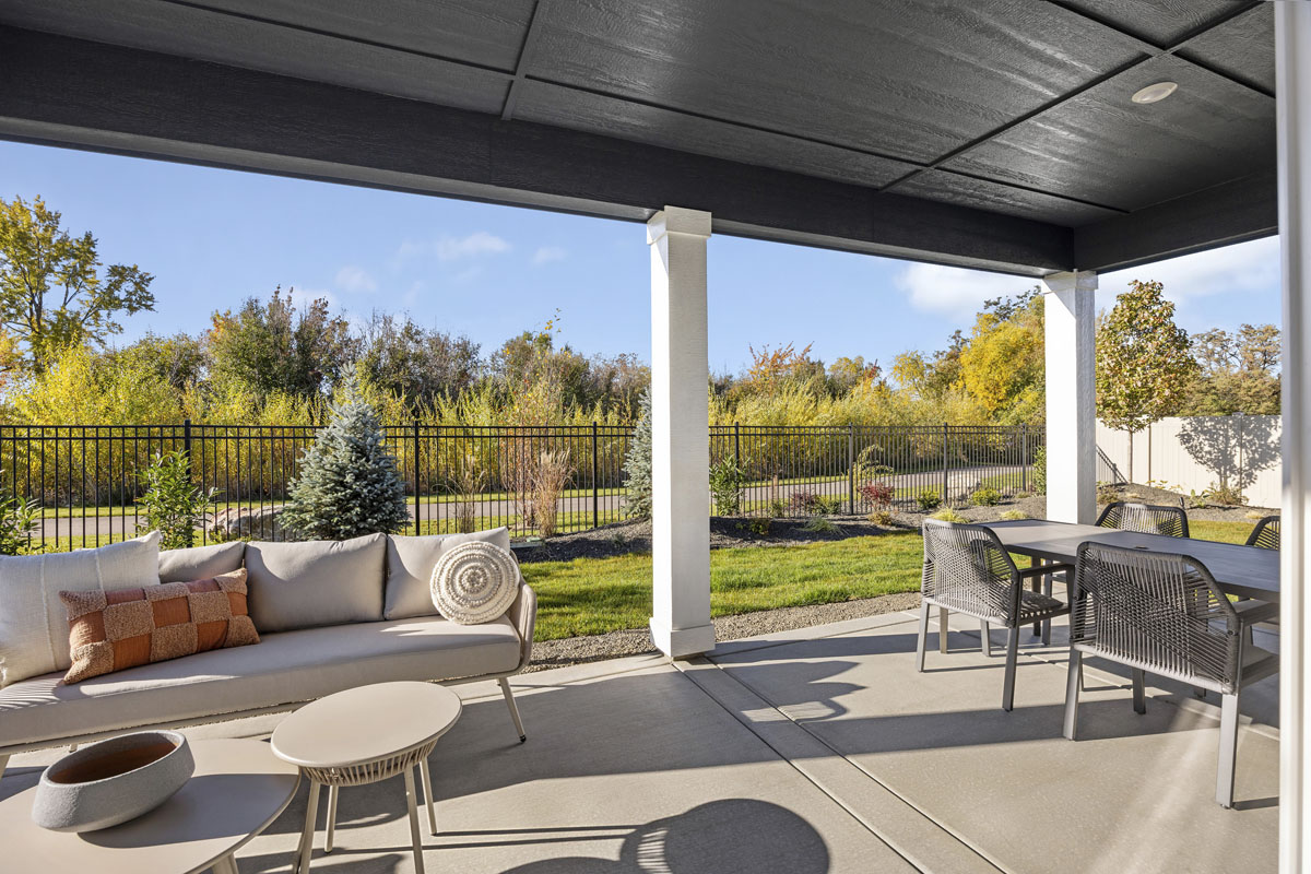 Extended covered patio
