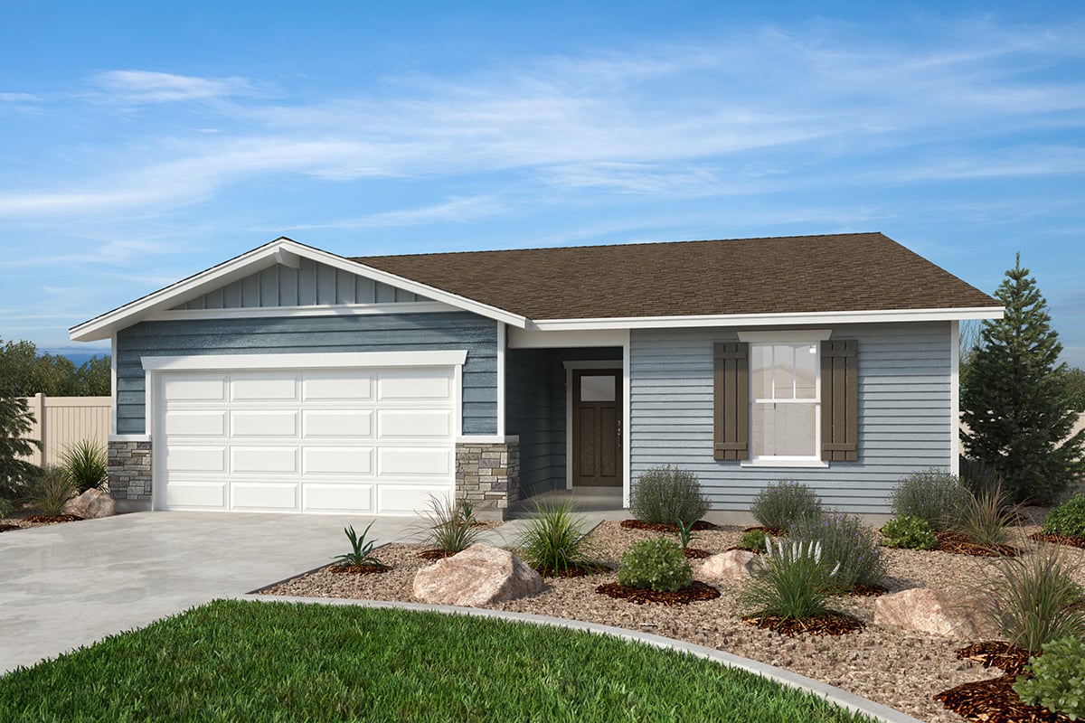 Exterior B with optional masonry