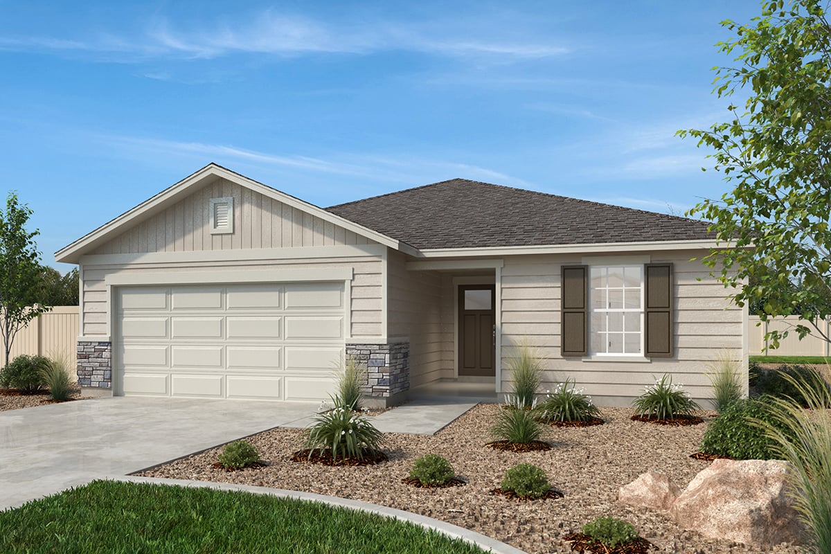 Exterior A with optional masonry