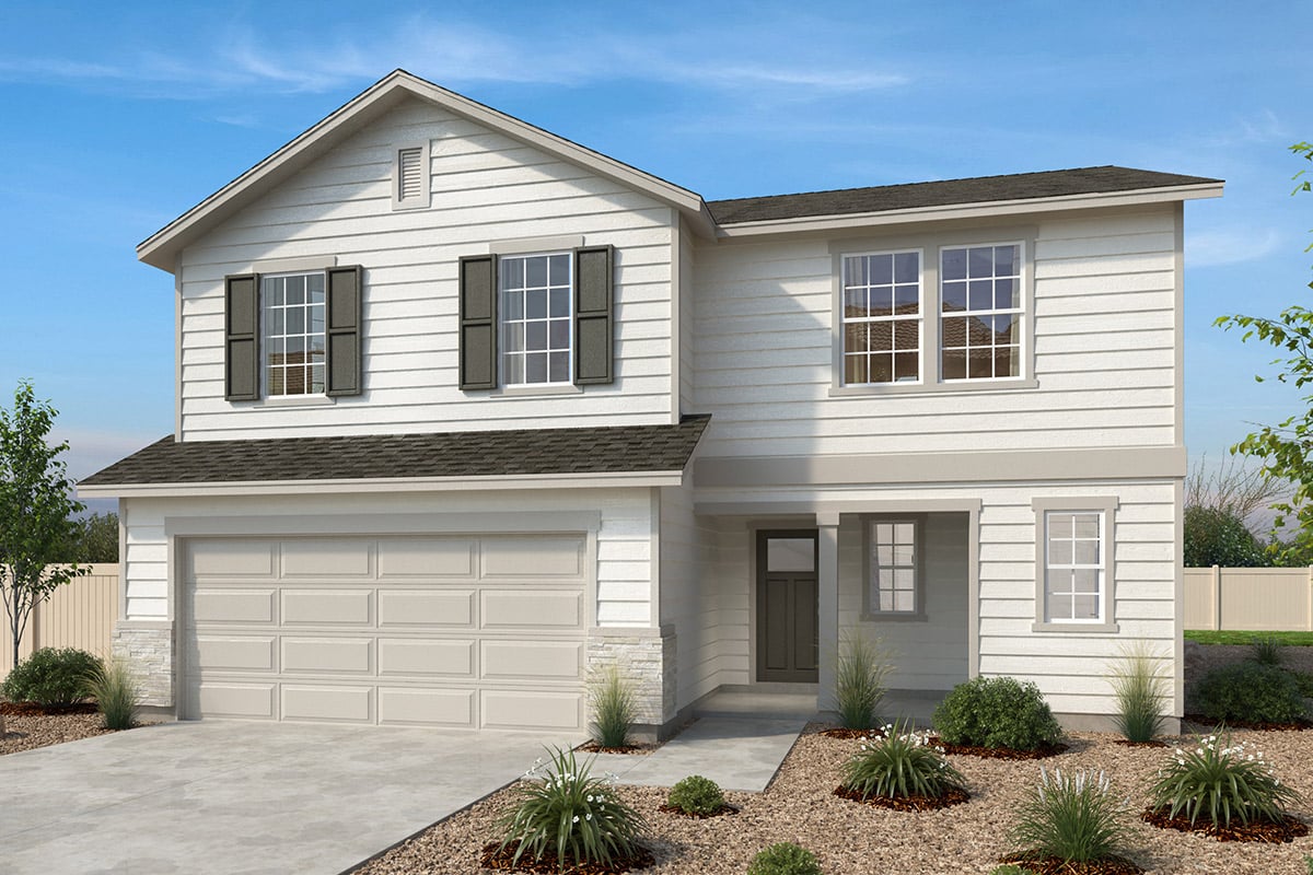 Exterior A with optional stone