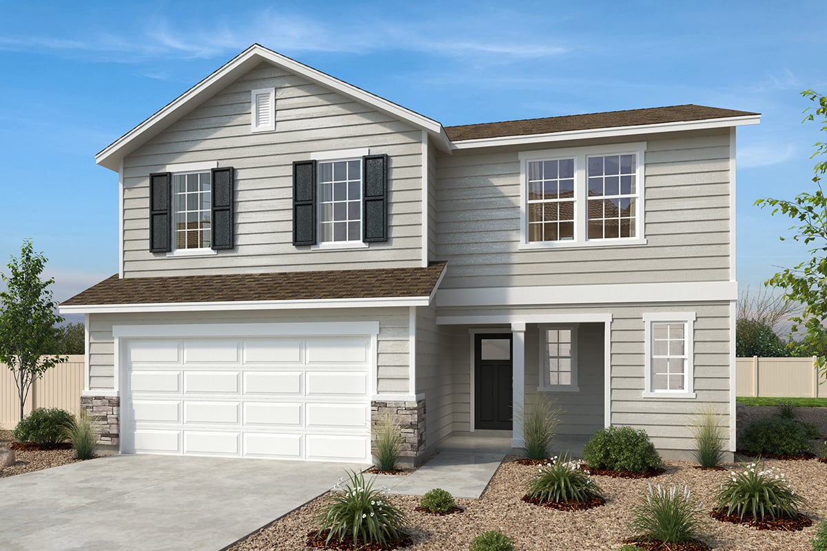 Exterior A with optional masonry