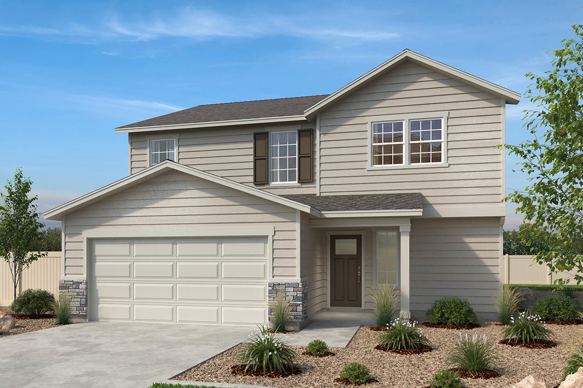 Exterior A with optional masonry