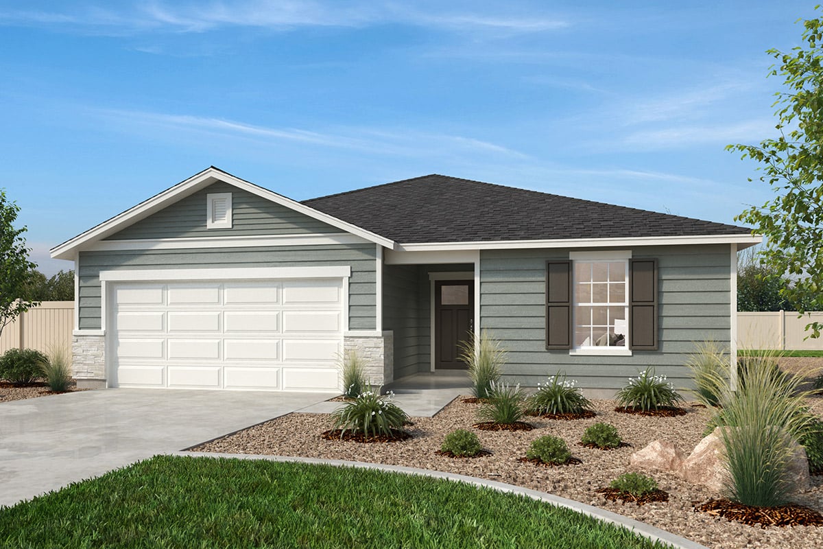 Exterior A with optional stone