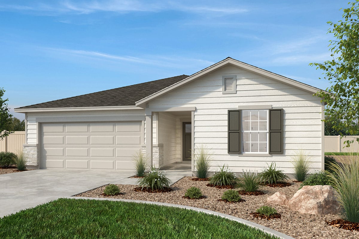 Exterior A with optional stone