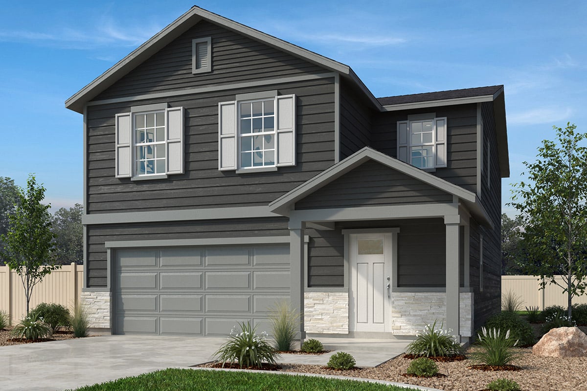 Exterior A with optional stone