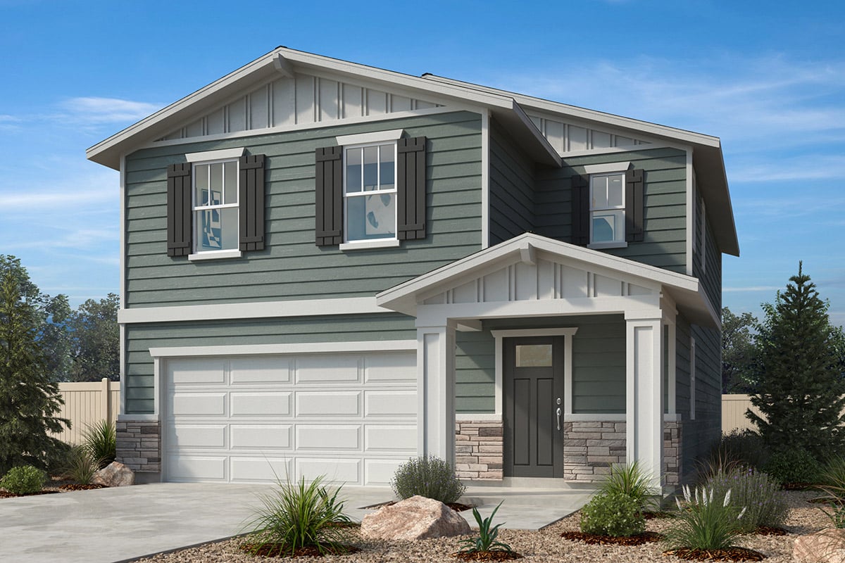 Exterior B with optional stone